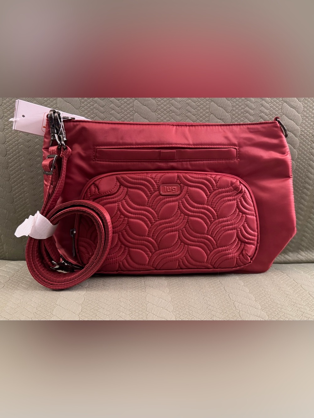 Lug Samba XL Crossbody Bag Rosewood Red NWT’s